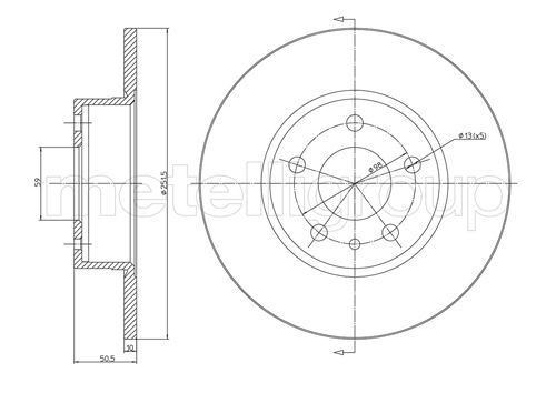 TRUSTING Brake disc Article number: DF648 cheaply