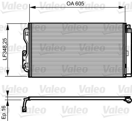 VALEO Air conditioning condenser Article number: 814190 cheaply