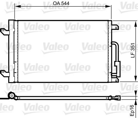 VALEO Air conditioning condenser Article number: 814198 cheaply