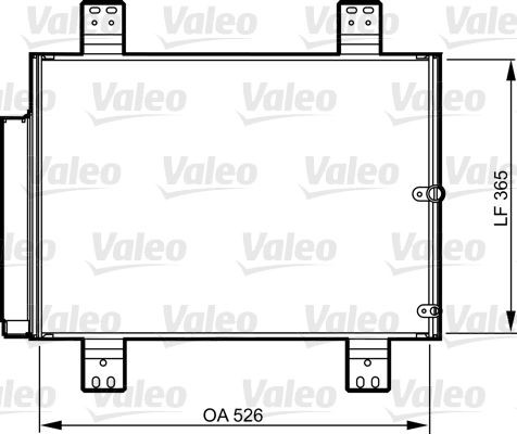 VALEO Air conditioning condenser Article number: 814206 cheaply