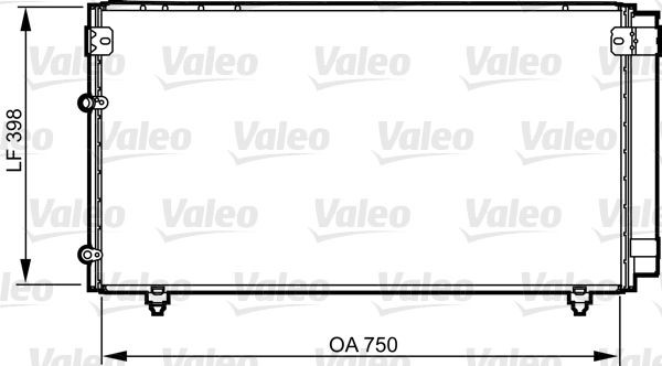 VALEO Air conditioning condenser Article number: 814207 cheaply