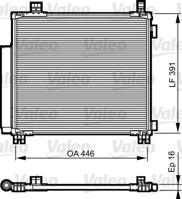 VALEO Air conditioning condenser Article number: 814220 cheaply