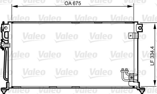 VALEO Air conditioning condenser Article number: 814272 cheaply