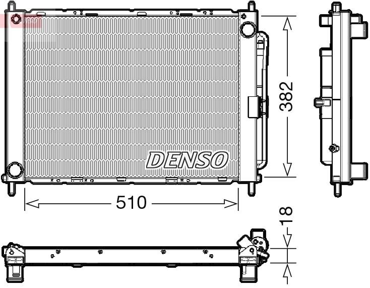 DENSO DRM23111 Jäähdytysmoduuli MODUS 1.2 78 HV Bensiini