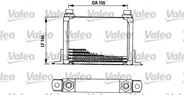 VALEO Engine oil cooler Article number: 816666 cheaply