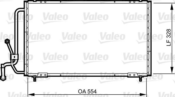 VALEO Air conditioning condenser Article number: 816835 cheaply
