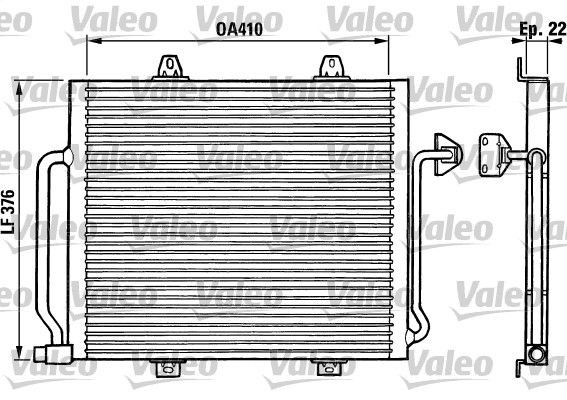 VALEO Air conditioning condenser Article number: 816864 cheaply