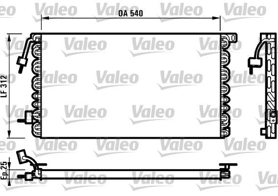 VALEO Air conditioning condenser Article number: 816977 cheaply