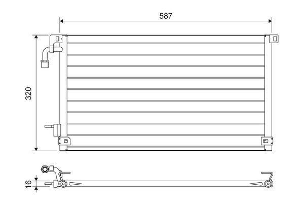 VALEO Air conditioning condenser Article number: 817655 cheaply