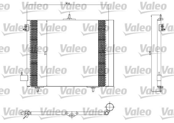 VALEO Air conditioning condenser Article number: 817663 cheaply