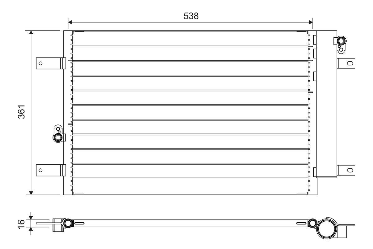 VALEO Air conditioning condenser Article number: 818004 cheaply