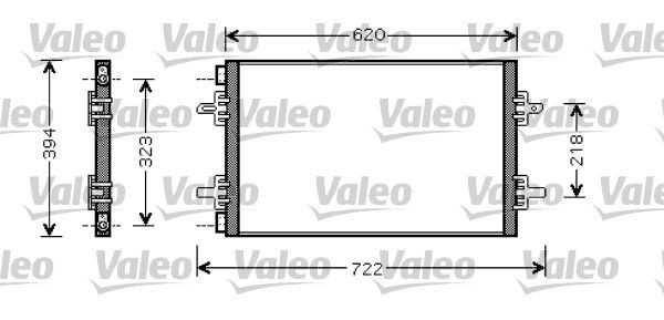 VALEO Air conditioning condenser Article number: 818027 cheaply