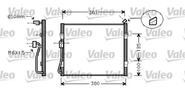 VALEO Air conditioning condenser Article number: 818031 cheaply