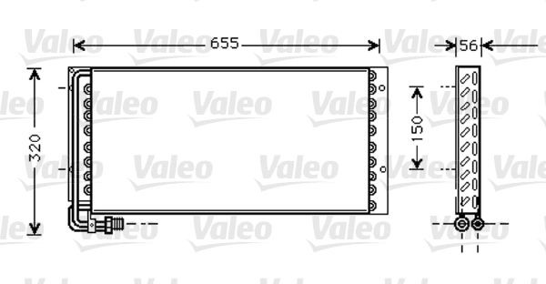 VALEO Air conditioning condenser Article number: 818044 cheaply