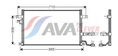 AVA COOLING SYSTEMS Air conditioning condenser Article number: DW5056D cheaply