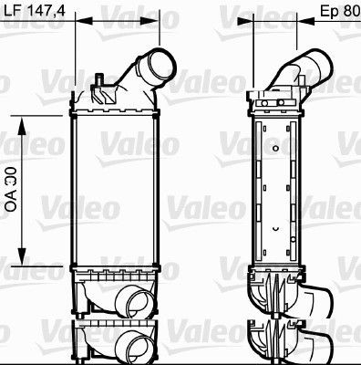 VALEO Intercooler Article number: 818853 cheaply
