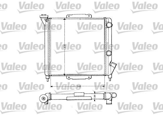 VALEO Radiaator, mootorijahutus Artikli number: 883959 soodsalt
