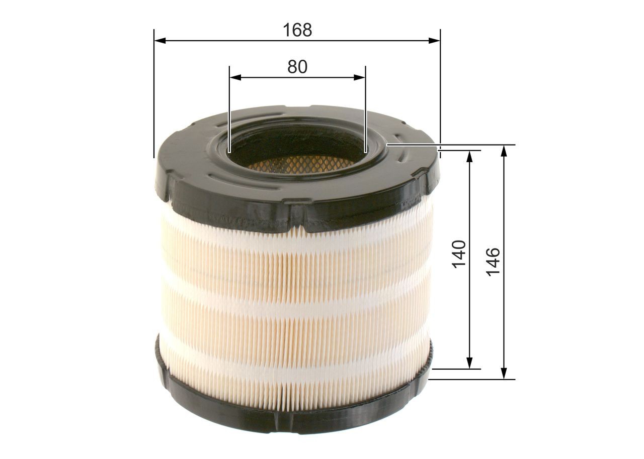 BOSCH Air filter Article number: F 026 401 817 cheaply