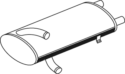 DINEX Middle- / End Silencer Article number: 50324 cheaply