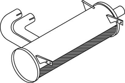 DINEX Middle- / End Silencer Article number: 50358 cheaply