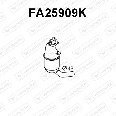 VENEPORTE Catalytic converter Article number: FA25909K cheaply