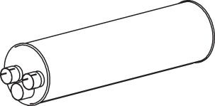 DINEX Middle- / End Silencer Article number: 50364 cheaply