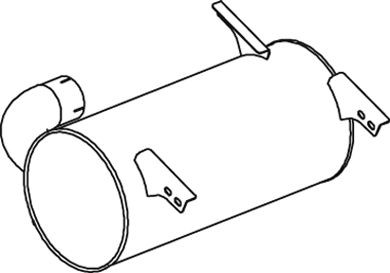 DINEX Middle- / End Silencer Article number: 50370 cheaply