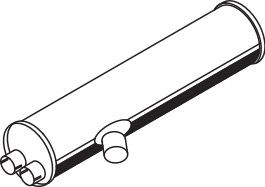 DINEX Middle- / End Silencer Article number: 50371 cheaply