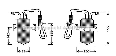 PRASCO Tørfilter aircondition Varenummer: FDD350 billige