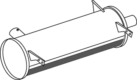 DINEX Middle- / End Silencer Article number: 50301 cheaply