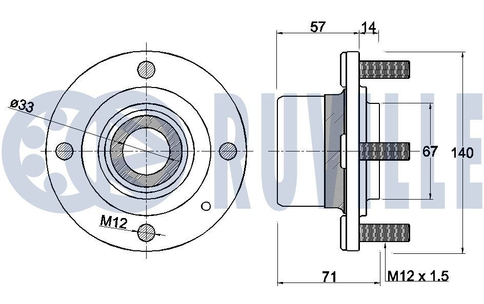 RUVILLE Timing belt kit Article number: 5554170 cheaply