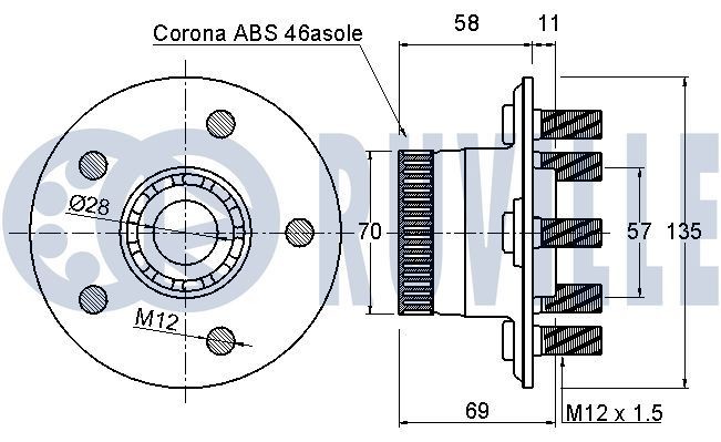 RUVILLE Timing belt kit Article number: 5555572 cheaply