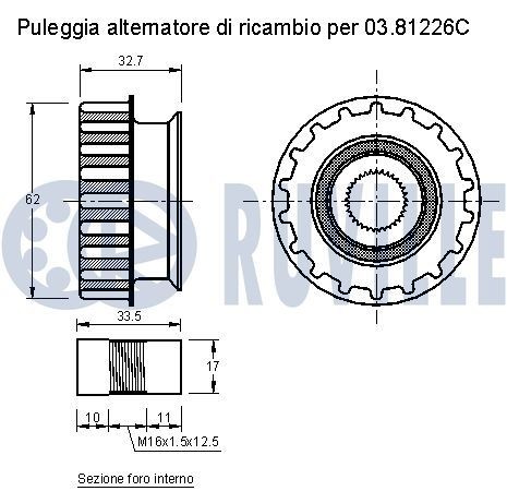 RUVILLE Timing belt kit Article number: 5581170 cheaply