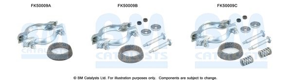 BM CATALYSTS Mounting Kit, exhaust pipe Article number: FK50009 cheaply
