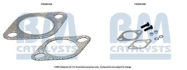 BM CATALYSTS Mounting Kit, exhaust pipe Article number: FK50016 cheaply