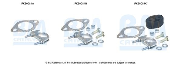 BM CATALYSTS Mounting Kit, exhaust pipe Article number: FK50084 cheaply