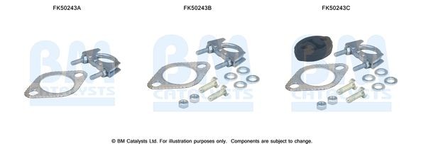 BM CATALYSTS Mounting Kit, exhaust pipe Article number: FK50243 cheaply