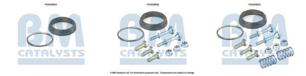 BM CATALYSTS Mounting Kit, exhaust pipe Article number: FK50365 cheaply