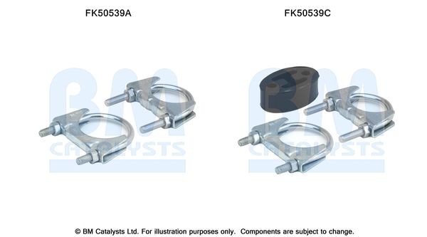 BM CATALYSTS Mounting Kit, exhaust pipe Article number: FK50539 cheaply