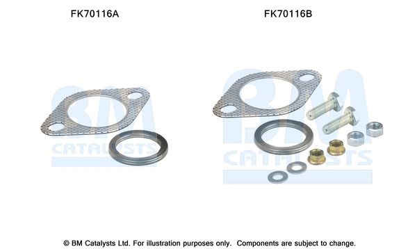 BM CATALYSTS Mounting Kit, exhaust pipe Article number: FK70116 cheaply