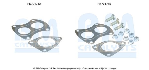 BM CATALYSTS Mounting Kit, exhaust pipe Article number: FK70171 cheaply