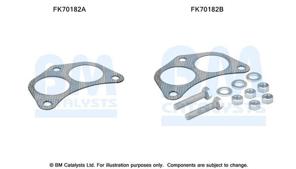 BM CATALYSTS Montagesæt, udstødningsrør Varenummer: FK70182 billige
