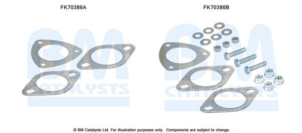 BM CATALYSTS Mounting Kit, exhaust pipe Article number: FK70386 cheaply