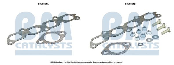 BM CATALYSTS Mounting Kit, exhaust pipe Article number: FK70394 cheaply