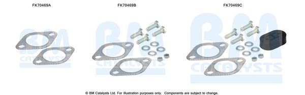 BM CATALYSTS Mounting Kit, exhaust pipe Article number: FK70469 cheaply