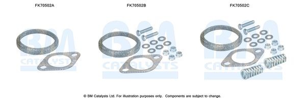 BM CATALYSTS Montagesæt, udstødningsrør Varenummer: FK70502 billige
