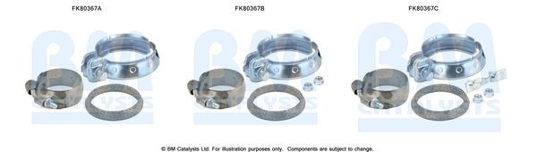 BM CATALYSTS Mounting Kit, catalytic converter Article number: FK80367 cheaply