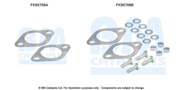 BM CATALYSTS Mounting Kit, catalytic converter Article number: FK90708 cheaply