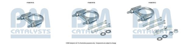 BM CATALYSTS Mounting Kit, catalytic converter Article number: FK90791 cheaply