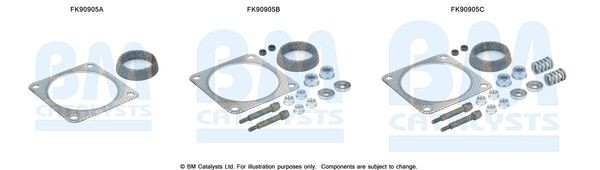 BM CATALYSTS Montagesæt, katalysator Varenummer: FK90905 billige